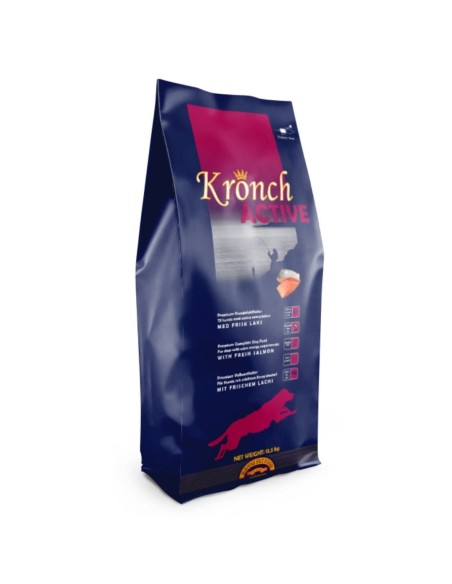 Kronch Active sausas maistas su lašiša šunims