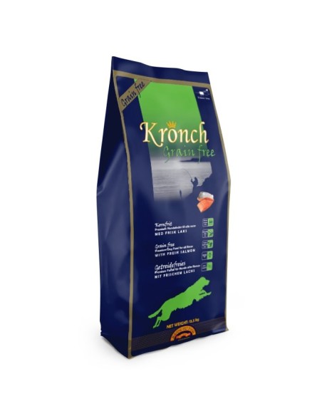 Kronch Grain Free sausas maistas su lašiša šunims