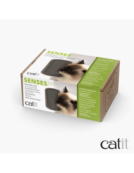 Catit Senses 2.0 Cat Self Groomer savarankiško šukavimos sieninis šepetys katėms su katžole