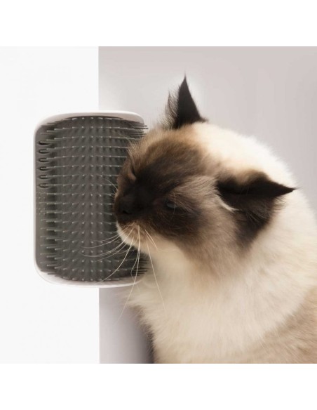 Catit Senses 2.0 Cat Self Groomer savarankiško šukavimos sieninis šepetys katėms su katžole