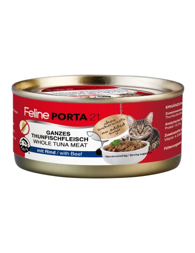 Feline porta konservai su tunu ir jautiena 90 - 156 g