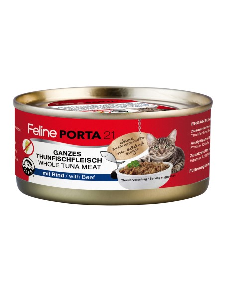 Feline porta konservai su tunu ir jautiena 90 - 156 g