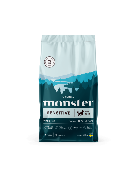 Monster Original Sensitive su atrinktais ingredientais ir žuvimi