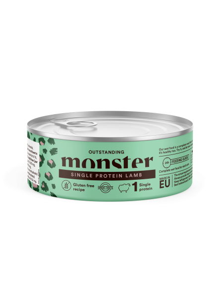 Monster vieno baltymo konservai katėms Lamb su ėriena, 100g