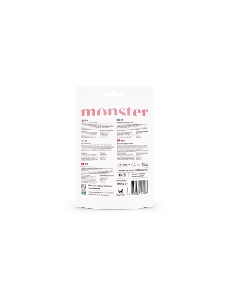 Monster skanėstai šunims su lašiša ir petražolėmis, 100g
