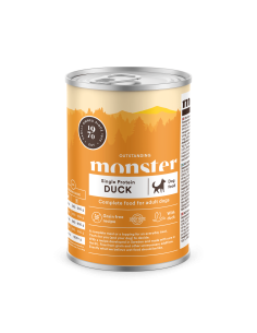 Monster begrūdžiai vieno baltymo konservai šunims su antiena