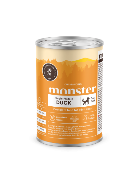 Monster begrūdžiai vieno baltymo konservai šunims su antiena