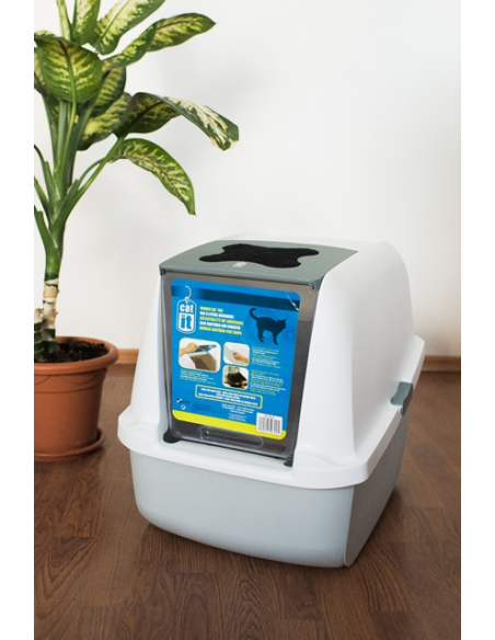 Catit uždaras kačių tualetas pilkas