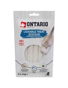 Ontario Lickable Treat skanėstas tyrelė su tunu ir menke, 5x14g