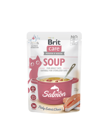 Brit Care Cat Soup Salmon sriuba su...