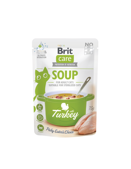 Brit Care Cat Soup Turkey sriuba su kalakutiena katėms 75 g