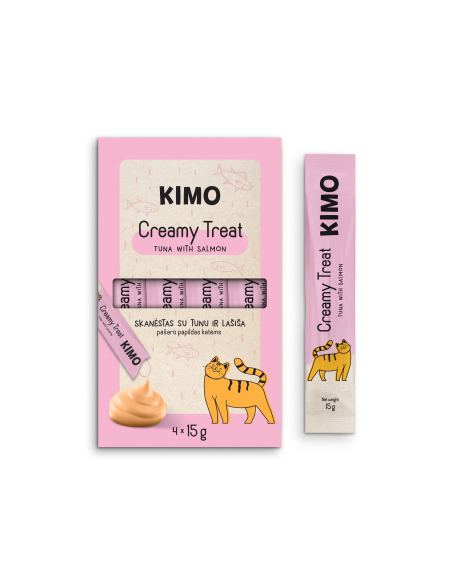Kimo Cat Creamy Tuna Salmon tyrelės skanėstas katėms 60 g