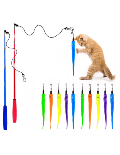 Žaislo ant pagaliuko su gyvatėle pakaitinė gyvatėlė