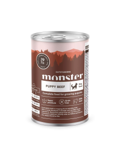 Monster begrūdžiai vieno baltymo konservai šuniukams su