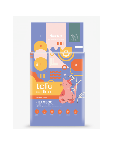 Murrfect Tofu kraikas katėms aktyvintos anglies kvapo 8 X 6L