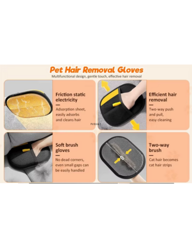 Pirštinė surenkanti gyvūnų kailį