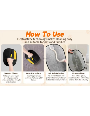 Pirštinė surenkanti gyvūnų kailį