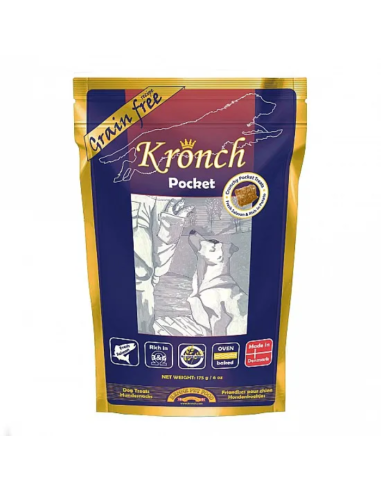 Kronch Pocket begrūdžiai skanėstai su lašiša ir