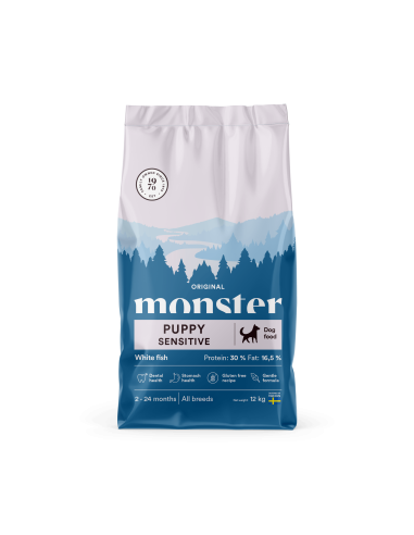 Monster Original Puppy Sensitive sausas maistas šuniukams su