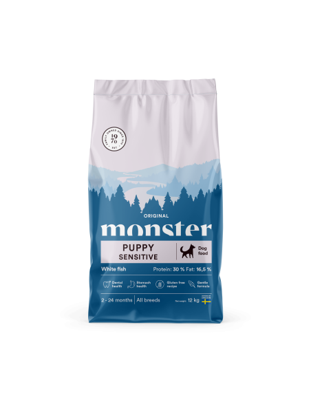 Monster Original Puppy Sensitive sausas maistas šuniukams su