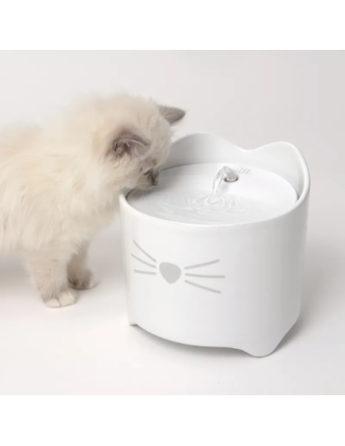 Kačių fontanėlis | fontanas katėms su nerūdijančio plieno viršumi