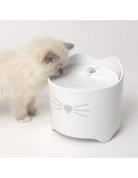 Kačių fontanėlis | fontanas katėms su nerūdijančio plieno viršumi