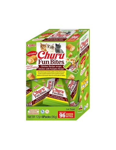 Churu Fun Bites skanėstas katėms su vištiena ir moliūgu