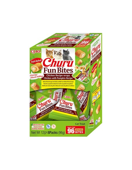 Churu Fun Bites skanėstas katėms su vištiena ir moliūgu