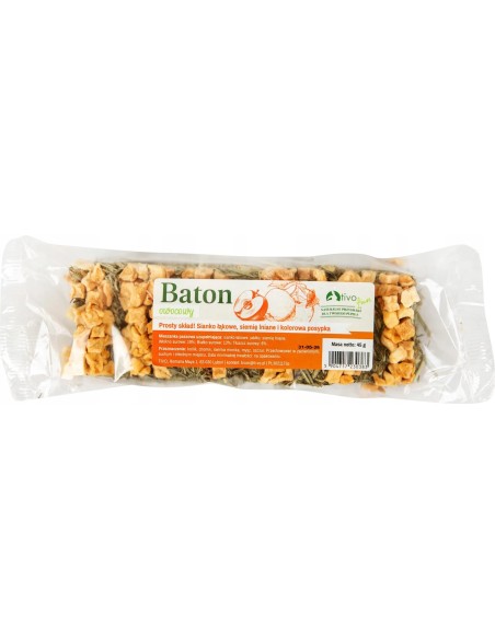 Tivo šiaudų batonėlis su obuoliais, 45g