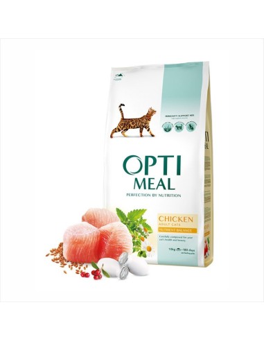 OPTIMEAL Nutrient Balance sausas maistas katėms su vištiena