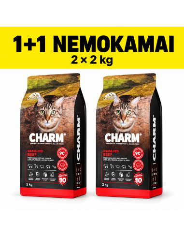 CHARM Grass-Fed Beef sausas maistas katėms