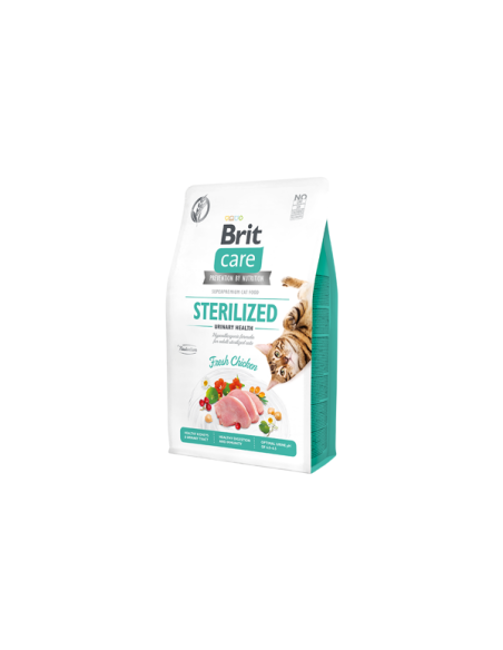 BRIT CARE Cat GF Sterilized Urinary Health sausas maistas